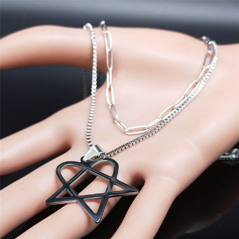 Heartagram pendant on sale