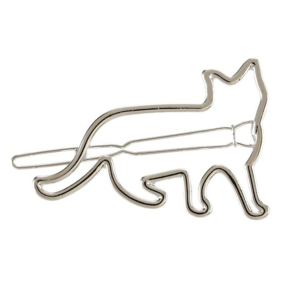 Cat Silhouette Hair Clip